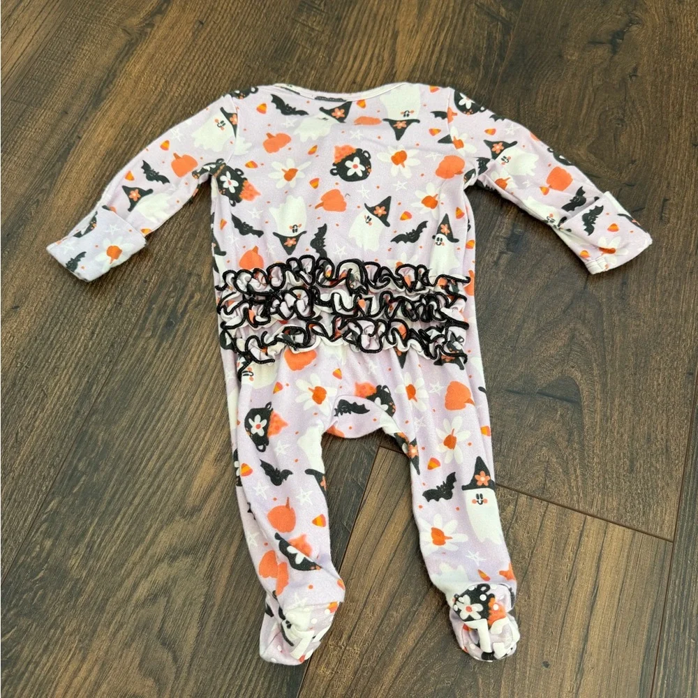 BUNDLE Newborn Caden Lane Zippered Footie & Short Sleeve Colored Organics Onesie